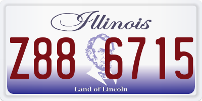 IL license plate Z886715
