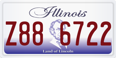IL license plate Z886722