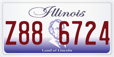 IL license plate Z886724