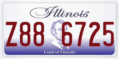 IL license plate Z886725