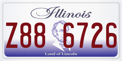 IL license plate Z886726