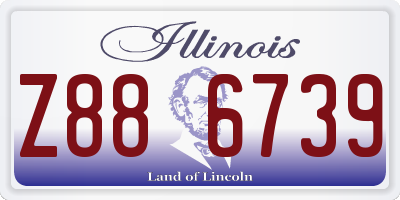 IL license plate Z886739