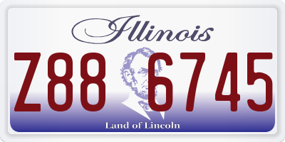 IL license plate Z886745