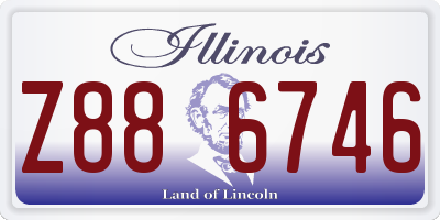 IL license plate Z886746