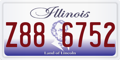 IL license plate Z886752