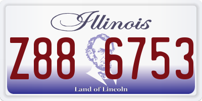 IL license plate Z886753