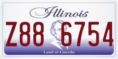 IL license plate Z886754