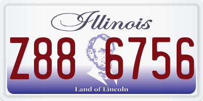 IL license plate Z886756