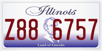 IL license plate Z886757