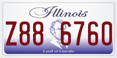IL license plate Z886760