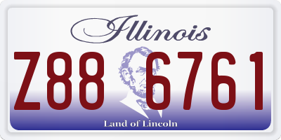 IL license plate Z886761