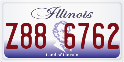 IL license plate Z886762