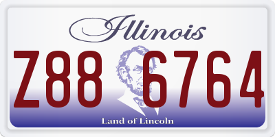 IL license plate Z886764