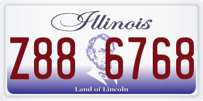 IL license plate Z886768