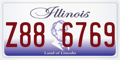 IL license plate Z886769
