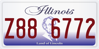 IL license plate Z886772