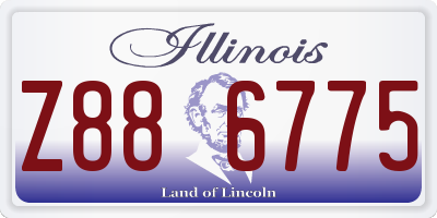 IL license plate Z886775