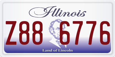IL license plate Z886776