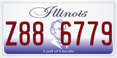IL license plate Z886779