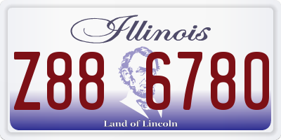 IL license plate Z886780