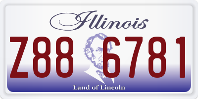 IL license plate Z886781