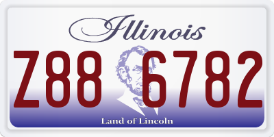 IL license plate Z886782