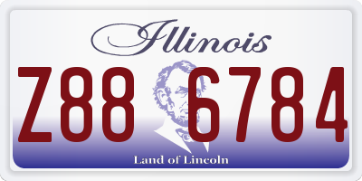 IL license plate Z886784