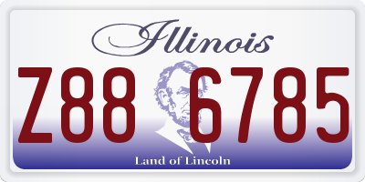 IL license plate Z886785