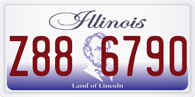 IL license plate Z886790