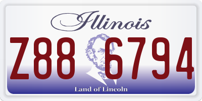 IL license plate Z886794