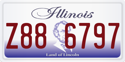 IL license plate Z886797