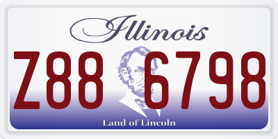 IL license plate Z886798