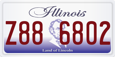 IL license plate Z886802