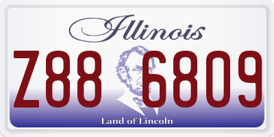 IL license plate Z886809