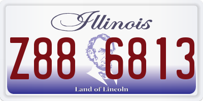 IL license plate Z886813