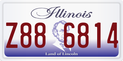 IL license plate Z886814