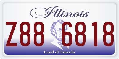 IL license plate Z886818