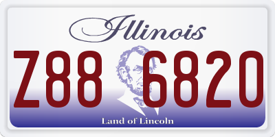 IL license plate Z886820