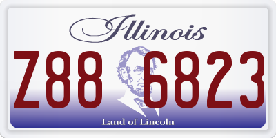 IL license plate Z886823