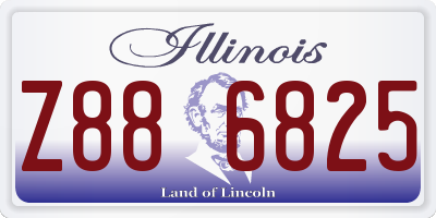 IL license plate Z886825
