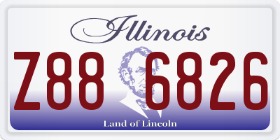 IL license plate Z886826