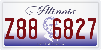 IL license plate Z886827