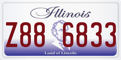 IL license plate Z886833