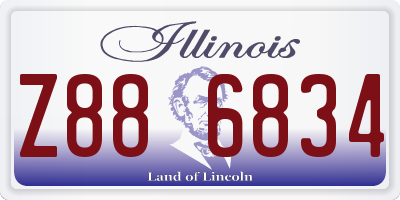 IL license plate Z886834