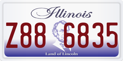 IL license plate Z886835
