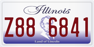IL license plate Z886841