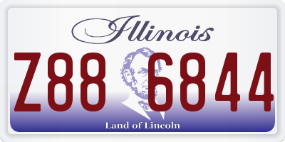 IL license plate Z886844