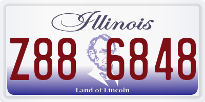 IL license plate Z886848