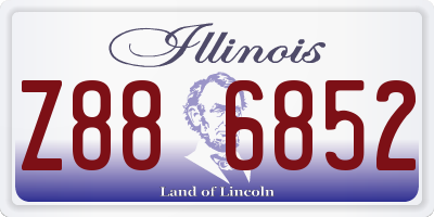 IL license plate Z886852
