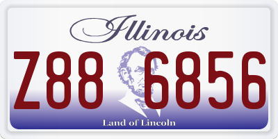 IL license plate Z886856